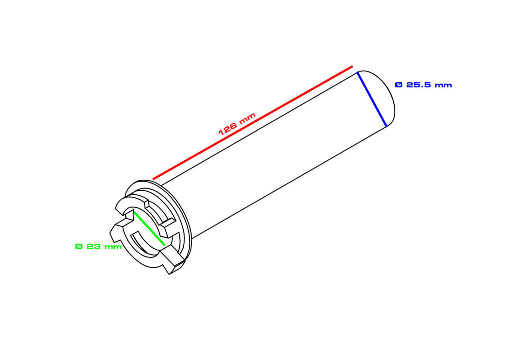 Throttle control tube RBW DUCATI