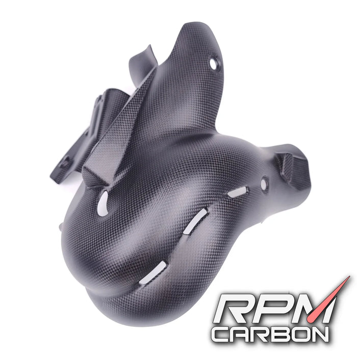 DUCATI PANIGALE/STREETFIGHTER V4 2018-2021 CARBON FIBER EXHAUST COVER (Euro 4 only)