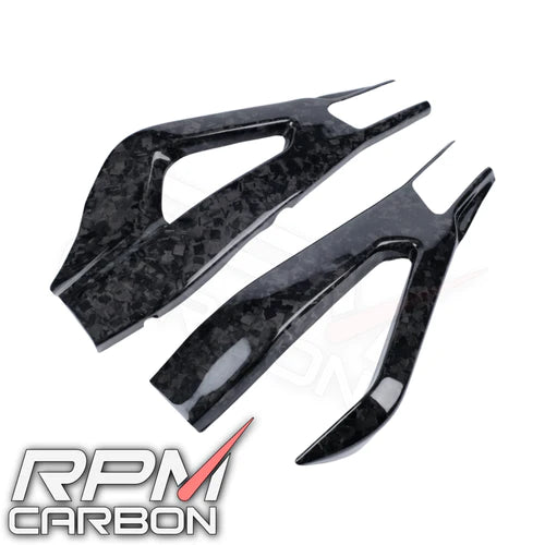 BMW S1000RR 2020+ CARBON FIBER SWINGARM COVERS PROTECTORS STYLE A